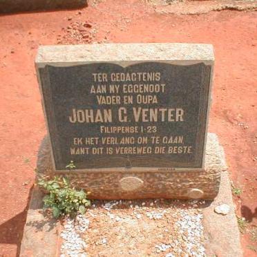 VENTER Johan G.