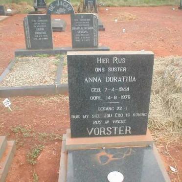 VORSTER Anna Dorathia 1944-1976