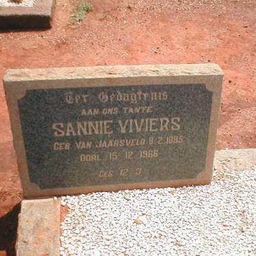 VIVIERS Sannie nee VAN JAARSVELD 1885-1966