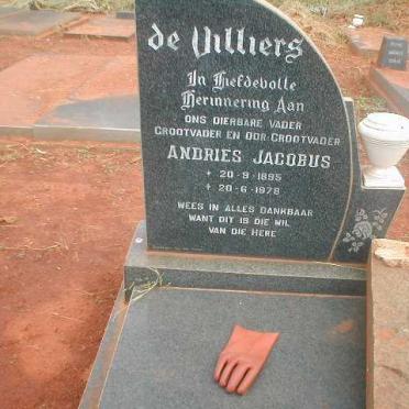VILLIERS Andries Jacobus, de 1895-1978