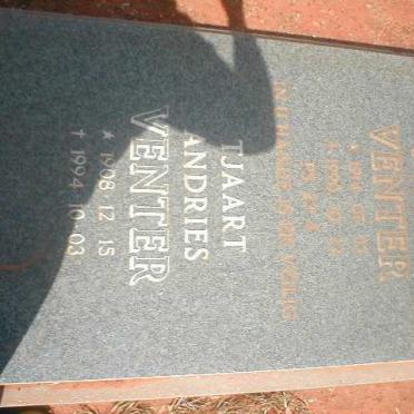 VENTER Tjaart Andries 1908-1994 &amp; Martha Jacoba