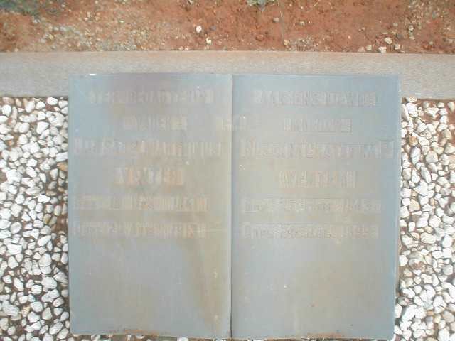VENTER J? Marthinus 1841-1913 & Susanna Catharina P. 1843-1899