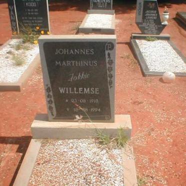 WILLEMSE Johannes Marthinus 1918 - 1994