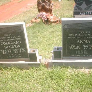 WYK Coenraad Hendrik, van 1912 - 2000 &amp; Anna 1911 - 2003