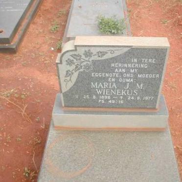 WIENEKUS Maria J. M. 1896-1977