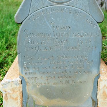 DENNER Susara Susanna nee ERASMUS 1893-1917