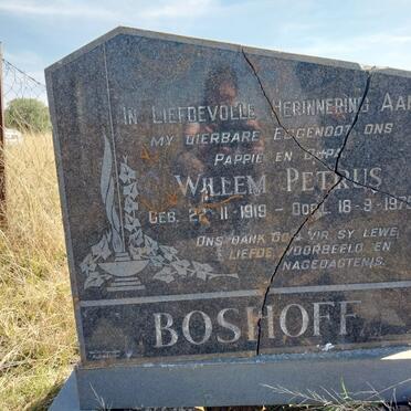 BOSHOFF Willem Petrus 1919-1975