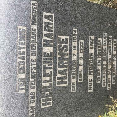HARMSE Heilletjie Maria nee KRUGER 1884-1955