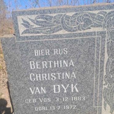 DYK Berthina Christina, van nee VOS 1883-1972