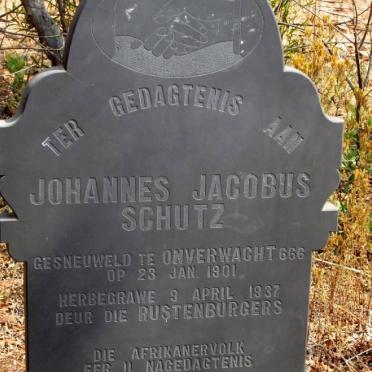 SCHUTZ Johannes Jacobus -1901