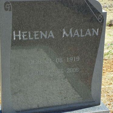 MALAN Hekkie 1913-1974 &amp; Helena 1919-2006