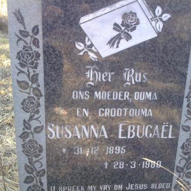 BEER  Susanna Ebugael, de 1895-1980