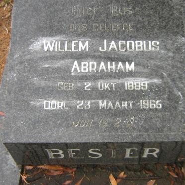 BESTER Willem Jacobus Abraham 1889-1965