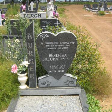 BURGER Hendrika Jacoba 1942-2007