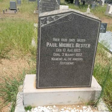 BESTER Paul Michiel 1869-1952