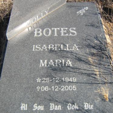 BOTES Isabella Maria 1949-2005