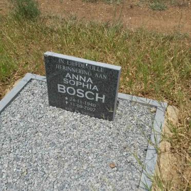 BOSCH Anna Sophia 1940-2007