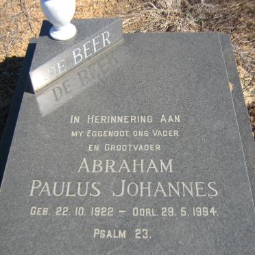 BEER Abraham Paulus Johannes, de 1922-1994