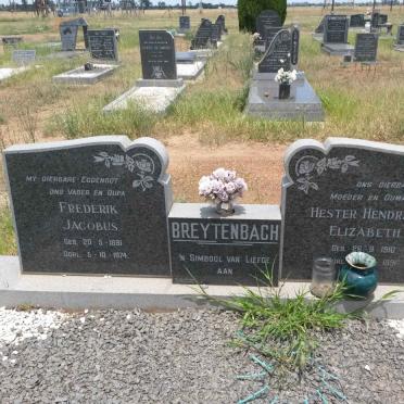 BREYTENBACH Frederik Jacobus 1891-1974 &amp; Hester Hendrina Elizabeth 1910-1991