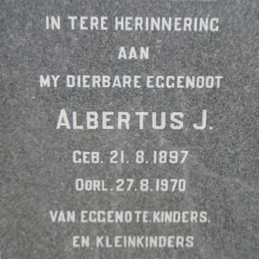 BOTHA Albertus J. 1897-1970