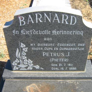 BARNARD Petrus J. 1911-1996