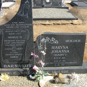 BARNARDT Gabriel Maghiel 1921-2004 &amp; Maryna Johanna 1924-1993