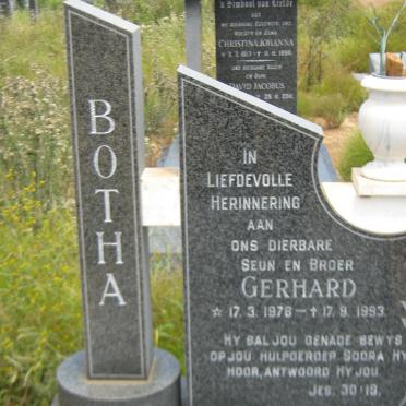 BOTHA Gerhard 1976-1993