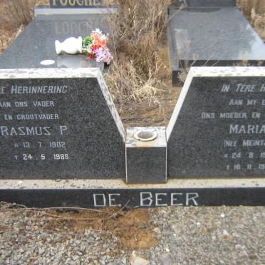 BEER Rasmus P., de 1902-1988 &amp; Maria E. MEINTJES 1906-19?1