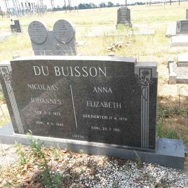 BUISSON Nicolaas Johannes, du 1873-1945 &amp; Anna Elizabeth VENTER 1876-1951
