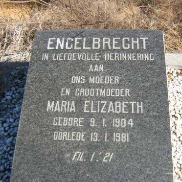 ENGELBRECHT Maria Elizabeth 1904-1981
