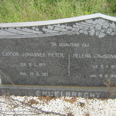 ENGELBRECHT Gideon Johannes Pieter 1975-1967 &amp; Helena Christina Johanna 1879-1970
