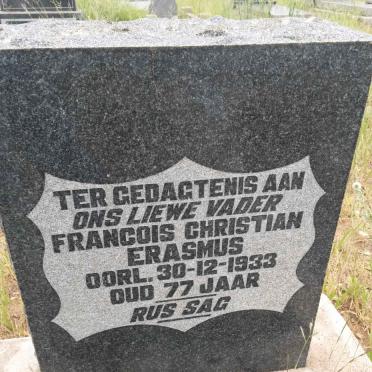 ERASMUS Francois Christian -1933