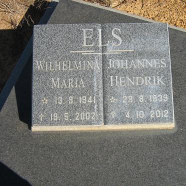 ELS Johannes Hendrik 1939-2012 &amp; Wilhelmina Maria 1941-2002