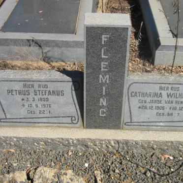 FLEMING Petrus Stefanus 1899-1976 &amp; Catharina Wilhelmina JANSE VAN RENSBURG 1906-1964
