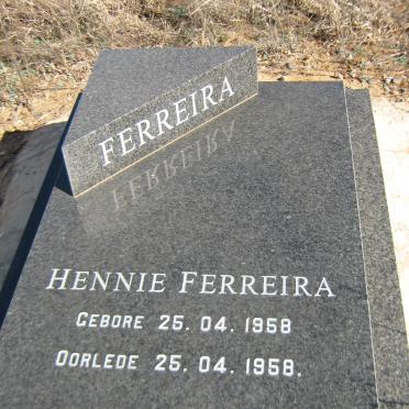 FERREIRA Hennie 1958-1958
