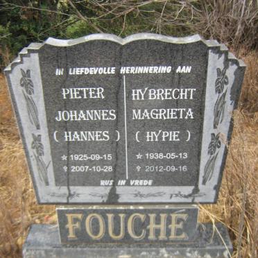 FOUCHE Pieter Johannes 1925-2007 &amp; Hybrecht Magrieta 1938-2012