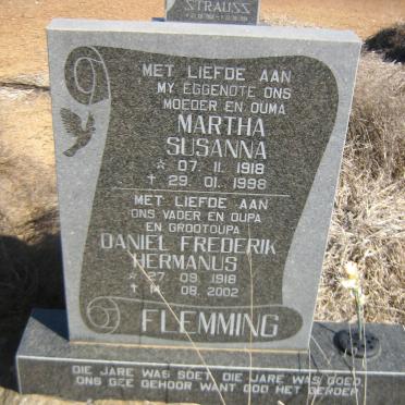 FLEMMING Daniel Frederik Hermanus 1918-2002 &amp; Martha Susanna 1918-1998