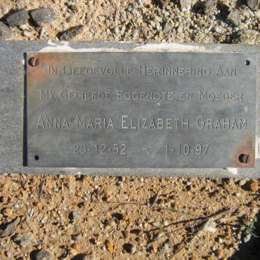 GRAHAM Anna Maria Elizabeth 1952-1997