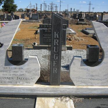 KRUGER Johannes Jacobus 1922-1990 &amp; Christina Catharina DELPORT 1925-