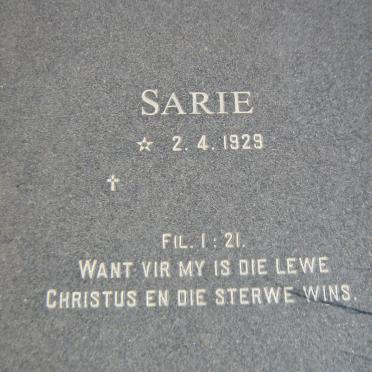 MEYER Cobus 1924-1995 &amp; Sarie 1929-