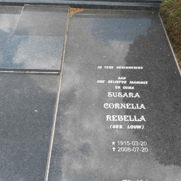 PIETERSE Susara Cornelia Rebella nee LOUW 1915-2008