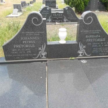 PRETORIUS Johannes Petrus 1925-1990 &amp; Barbara SHAM 1930-1983