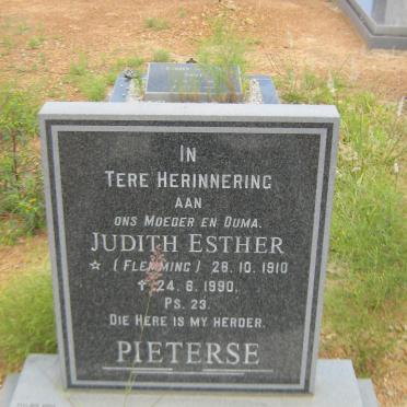 PIETERSE Judith Esther nee FLEMMING 1910-1990