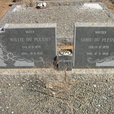 PLESSIS Willie, du 1879-1965 &amp; Sarie 1879-1965