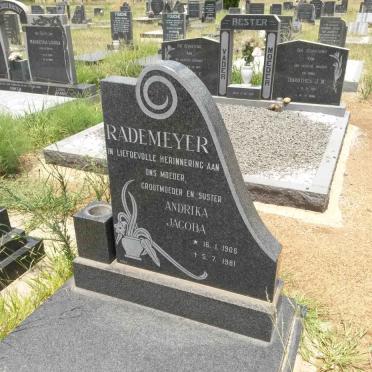 RADEMEYER Andrika Jacoba 1906-1981