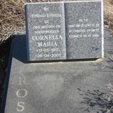 ROSSOUW Cornelia Maria 1917-2001