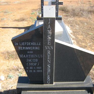 RENSBURG Marthinus Jacob, Janse van 1953-2003