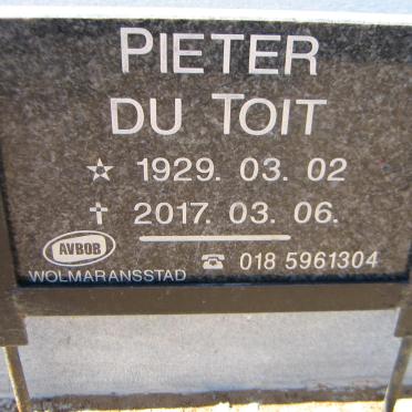 TOIT Pieter, du 1929-2017