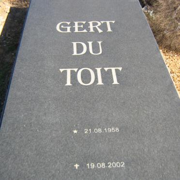 TOIT Gert, du 1958-2002