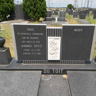 TOIT Johannes Coetzé, du 1914-1982